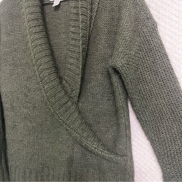 Ann Taylor LOFT Wool Alpaca Blend Sweater Shawl Collar Pullover Large - Picture 6 of 9